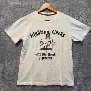 Avirex Men's T Shirt Fighting Cocks Size Small